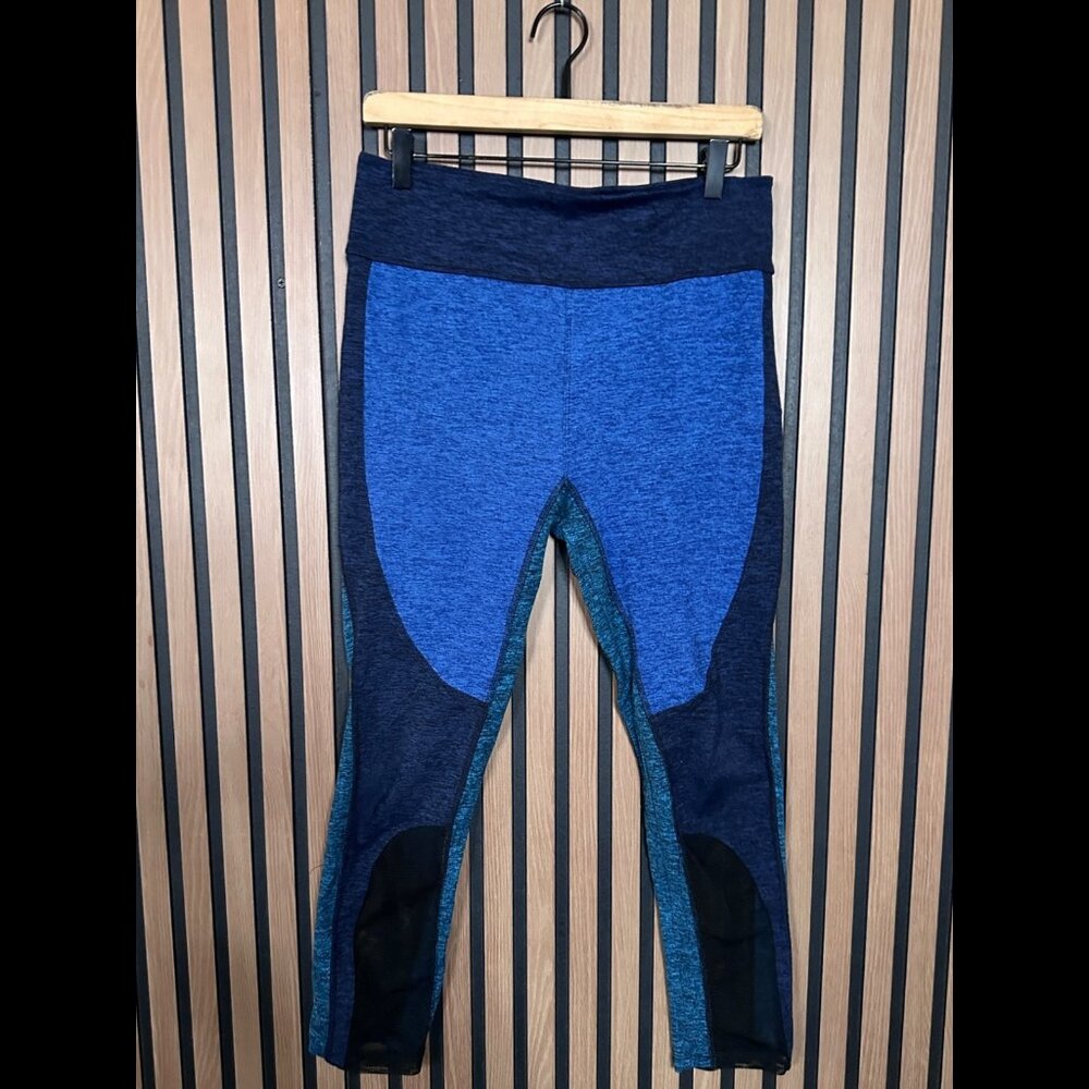 Free People Movement Leggings Medium Womens Blue Heather Cropped High Rise Tight